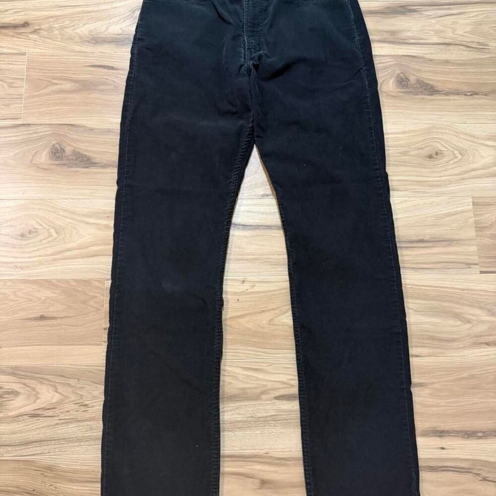 Vintage style 00s Levi's 505 black corduroy skater pants Size 33x34